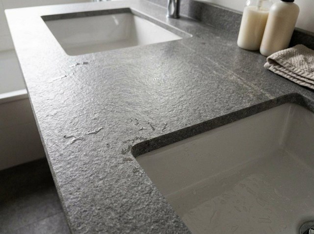 Encimeras de baño en granito, Silestone y porcelánico medida en Verín y Baixa Limia - Imagen 1
