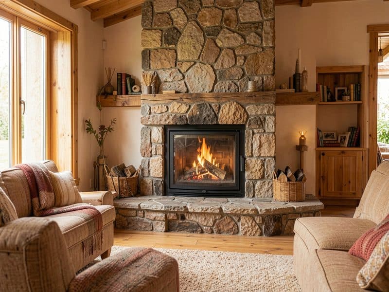 Chimeneas y lareiras en piedra realizadas en Verín y Baixa Limia
